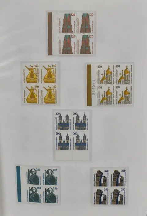 Bizone, Bund, 1945-2001, dicke Kladde mit umfangreicher, meist postfrischer Slg. ab Kontrollrat, Bizone mit AM-Post deutscher Druck, Arbeiter…