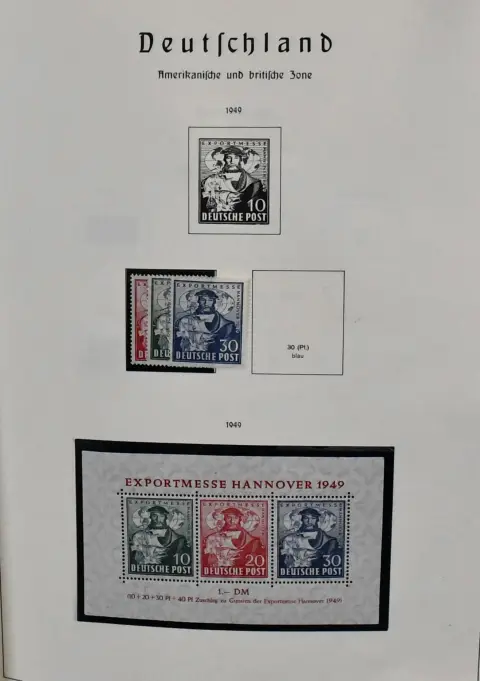 Bund, 1949-1984, postfrische Slg. im Leuchtturm-Vordruckalbum, bis auf die 6 Pfg. Posthorn augenscheinlich kpl. mit allen Spitzen, z.B. Nr. 111, 112 mit PF…