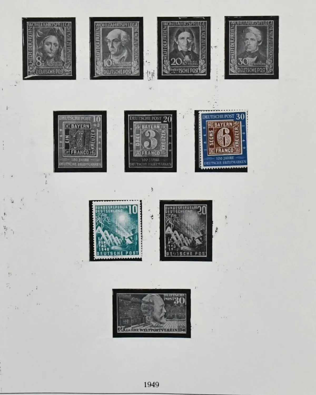 Bondsrepubliek, 1949/1980, postfrisse nette verzameling vanaf nr. 111, met nr. 115, 139/40, 151/59, 177/96 enz., van 1955-1980 compleet, in twee Lindner voordrukalbums. Mi. 2500,- plus albums