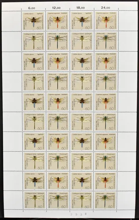 Germany, mint lot of composite sheets of commemorative stamps, including no. 1255/56 (Mi. 180,-), 1537, as well as six times no. 1546/49 (Mi. 660,-)