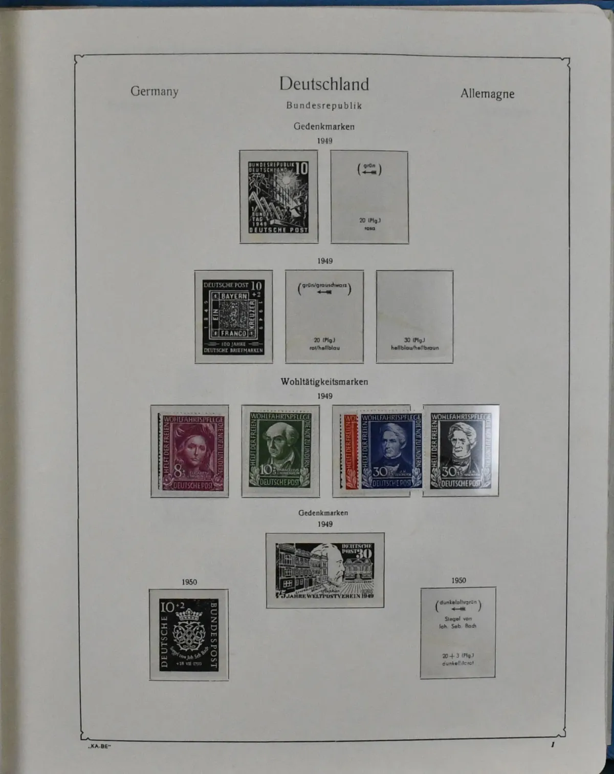 Bund, 1949/1979, Sammlung, beginnend mit postfr. Nr. 117/20, dabei Nr. 166/70 usw., von 1955/79 kpl., bis auf ganz wenige gest. Werte alles postfrisch. Dazu…
