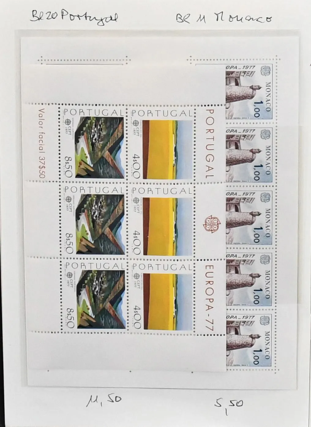 Europa-Union, CEPT, verzameling gemeenschappelijke uitgaven 1968/1978 postfris, incl. Andorra 1972, plus begeleidende zegels incl. enkele blokken uit dezelfde periode