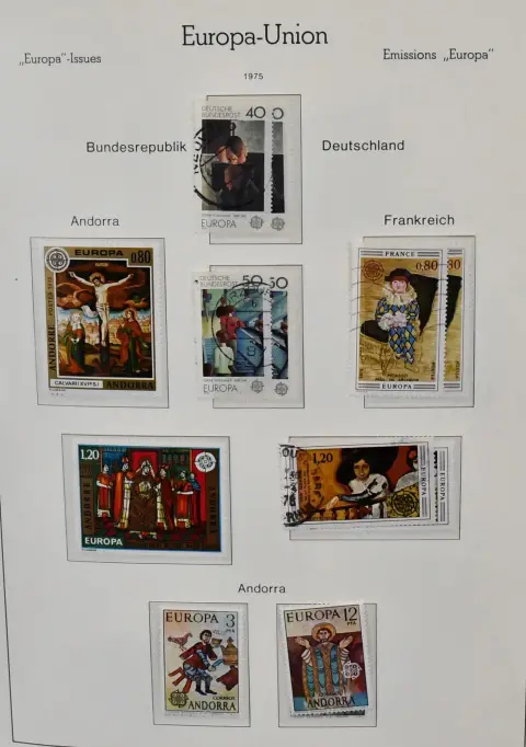 Europa-Union, CEPT, mint collection of joint issues, from 1975-1985 complete, additionally the accompanying values from the same period complete, all together ...