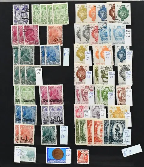 Evropa, malé státy, sbírka s Lichtenštejnskem č. 4/16, Lucembursko čistá dvojice č. 488/89 (Mi. 100,-), Monako č. 3/4 nepoužité (Mi. 160,-), č. 6 ražené atd.