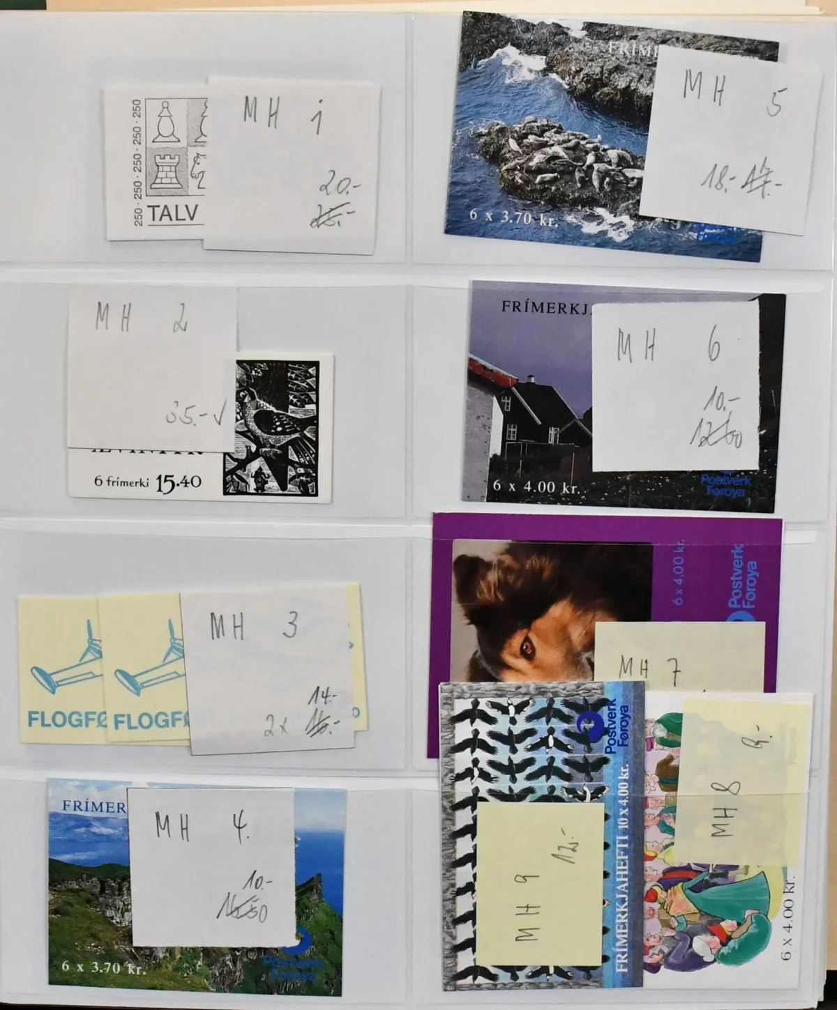 Faroe Islands, 1975-2000, mint never hinged collection in SAFE-Dual pre-printed album, often in pairs, additionally with MH. Mi. 1600,-