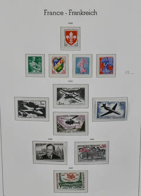 Frankrijk, 1960-1981, postfrisse verzameling in Leuchtturm voorbedrukt album, vanaf 1971 ogenschijnlijk compleet, maar ook complete uitgaven daarvoor