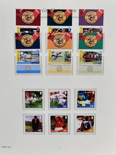 Île de Man, 1973-2006, collection surcomplète neuf sans charnière en trois albums préimprimés, avec carnets, blocs, feuilles et KLB. Mi. plus de 600,-