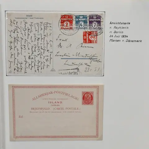 Iceland, 1876-1978, used collection in pre-printed album, with many good issues such as no. 9, 20, 44, 60, 63-68, 69-75, 97-98, 121, 147 etc., also postage and some covers, e.g. no. 319 on FDC, high catalogue value