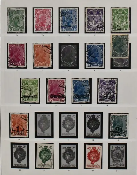 Liechtenstein, 1912/1990, razítkovaná sbírka od č. 1/3, s lepšími vydáními jako mj. č. 53/59, 94/107 (Mi. nejlevněji 950,-), 285/87, 311/18 atd., od ...