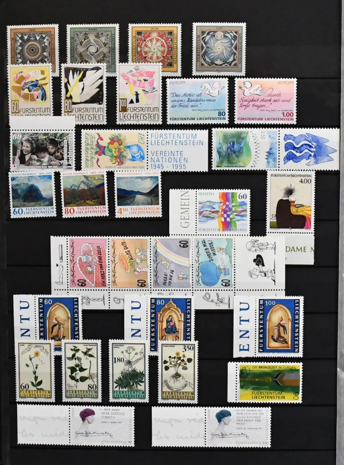 Liechtenstein, mint collection, from 1991 to end of 2006 apparently complete. The valid face value from 1996 alone is 450,- CHF (= 480,- Euro)