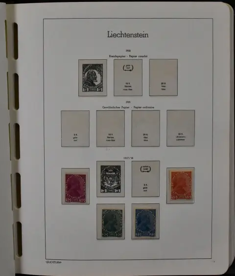 Лихтенштейн, 1917/2004, коллекция с № 17/42 дважды ** (Mi. 130,-), 105 гаш. (350,-), с 1961-2004 ** полная, в двух хотя и новых, но из…