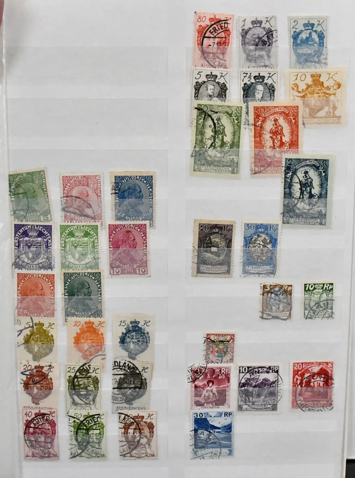 Liechtenstein, 1912-2002, collection in both conditions in album, including some older material, but mainly modern miniature sheets, e.g. KLB no. 590, 614, 734,…