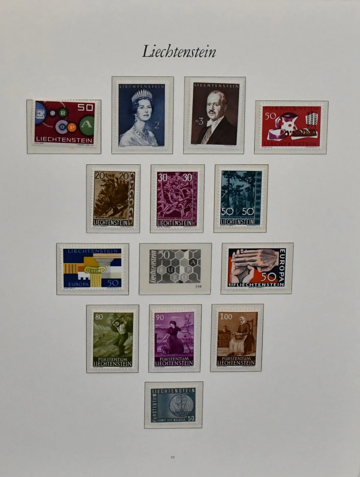 Liechtenstein, 1961/1997, postfr. kpl. Slg. in zwei Vordruckalben, dazu einige Bogen/Kleinbogen, u.a. KLB Nr. 449, 590, 614 usw. Mi. bis 1995 1600,- plus 70,-…
