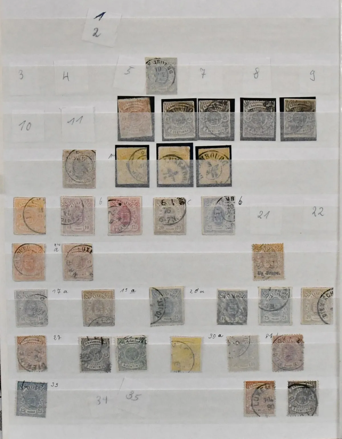Luxembourg, 1859/1994, used collection from classic, including among others various values ex no. 16/23, Caritas sets 1926/1929 and good set of 1939, children's aid sets 1937/38…