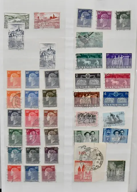 Люксембург, 1882-2009, коллекция в обоих состояниях в альбоме, включая хорошие послевоенные выпуски, напр. № 478-83 гаш., 555-57 ** дважды и гаш.,…