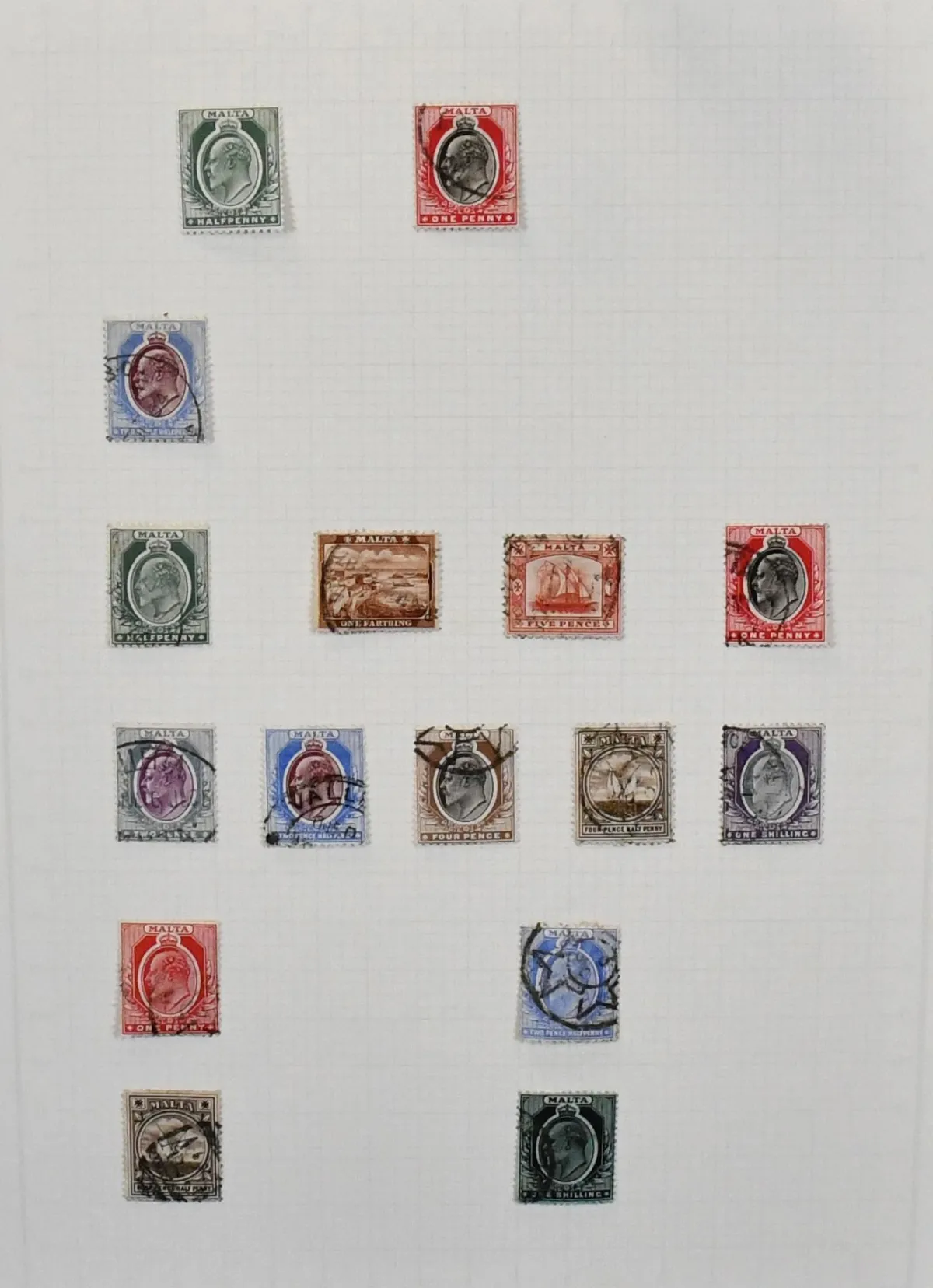 Malta, 1885-1980, reichhaltige Slg. auf Blättern mit gest. bzw. postfr. Beständen, ab etwas Victoria mit Nr. 9, 11/12, Edward mit Shilling-Werten, meist aber…