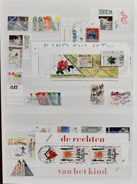 Niederlande, Slg. von 800 Werten ab Klassik, bis Anfang der 1990er Jahre, dabei Nr. 1, zweimal Nr. 2, 4/5 per zwei, 11IIA gest. (Mi. 150,-) usw.