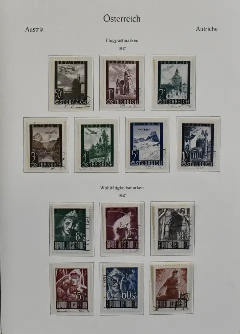 Österreich, 1945/1996, gestempelte, ab Nr. 721/37 kpl. Sammlung, mit allen besseren Ausgaben wie Nr. 878/92, 929/32, 937/40, 952/54, 960/63, 984/87 (986/87…