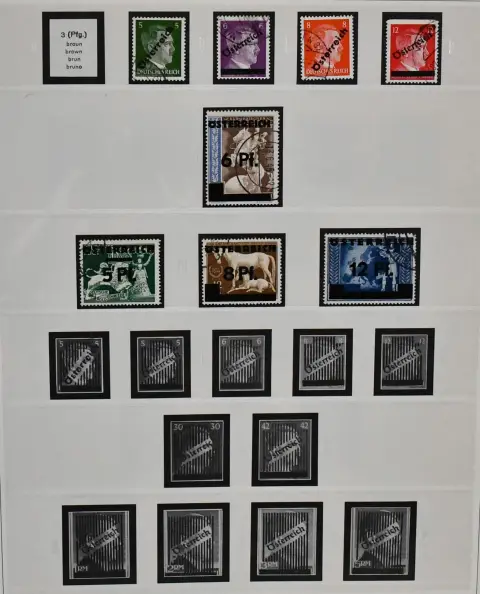 Österreich, 1945/1985, gest. Slg. ab Nr. 660/67, ab Nr. 693 kpl., mit Nr. 878/92, 929/32, 952/54, allen Vogel-Ausgaben inkl. Nr. 984/87 usw., in drei…