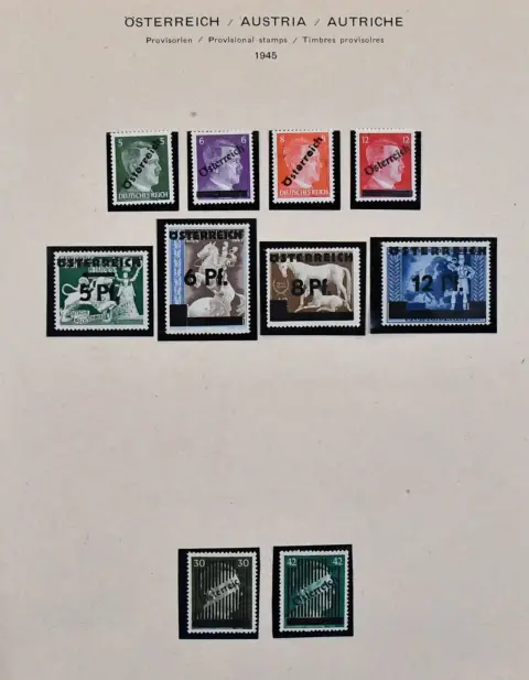 Österreich, 1945/1994, ab Nr. 697 komplette Sammlung, postfrisch, anfangs teils auch gestempelt, in zwei Schaubek-Vordruckalben. Dabei Nr. 878/92 gest.,…