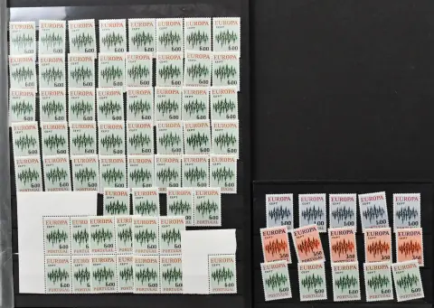 Portugal, CEPT 1972, Nr. 1186-88, 72 postfrische Serien, Mi. 2160,-
