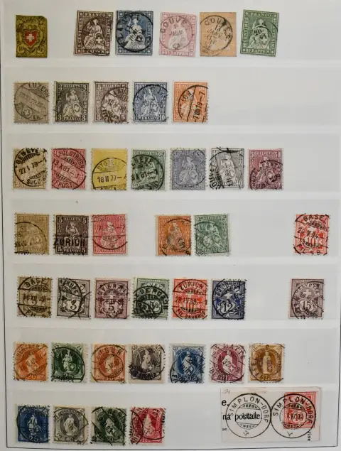 Švýcarsko, 1850-1997, ražená sbírka v pořadači Leuchtturm, poslední desetiletí kompletní z předplatného. Mi. 3900,-