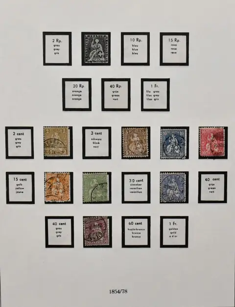 Švýcarsko, 1867/1964, téměř výhradně ražená sbírka s mj. mnoha sériemi Pro Juventute, mj. z let 1915/1918 ražené, v předtištěném albu Lindner. Mi. 2000,-, navíc…