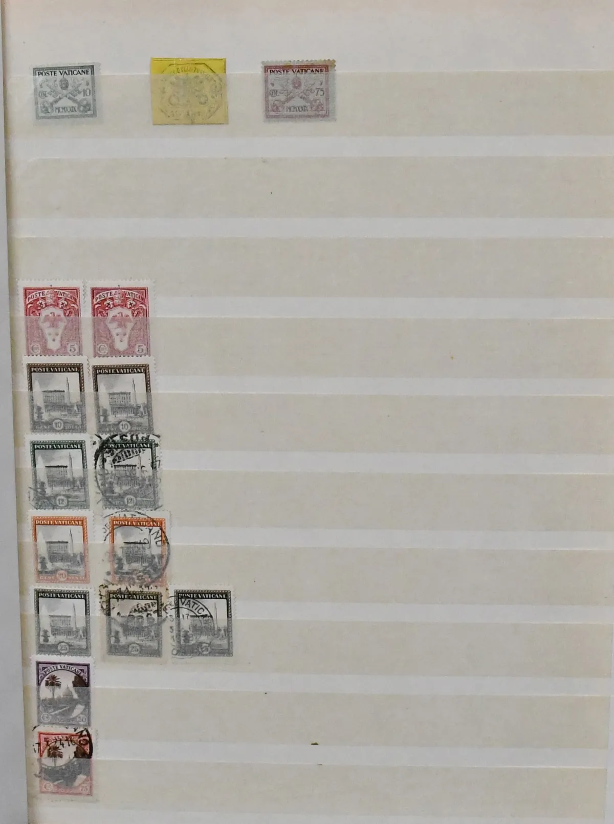 Vatican, 1929-1983, extensive stock in two albums, including much mint never hinged material, often in units, with sheet corners and margins, interesting