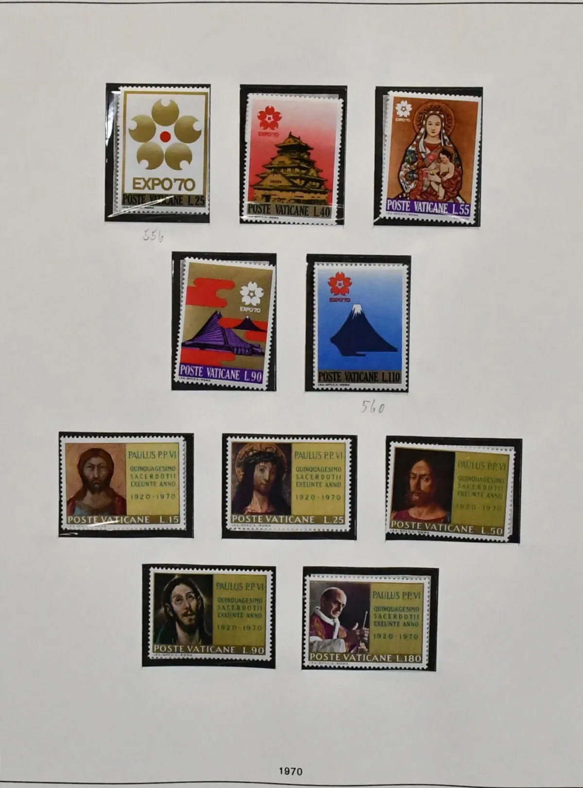 Vatican, 1970-2000, collection presque complète neuf, deux albums SAFE, carnets inclus. Mi. près de 1000,-