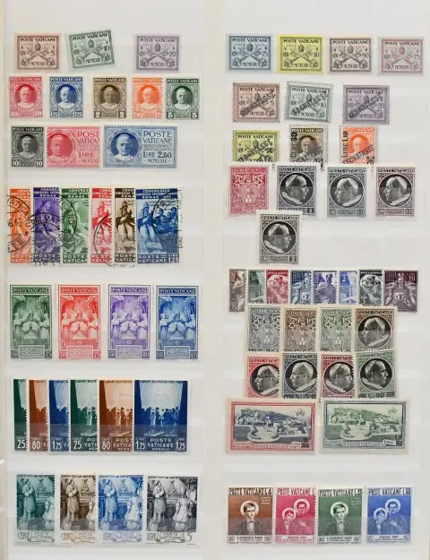Vatikan, 1929-1983, meist postfr./ungebr. Slg. ab Nr. 8/15, Juristen, Nr. 45/50 gest. etc., ab ca. 1960 weitgehend postfrisch gesammelt