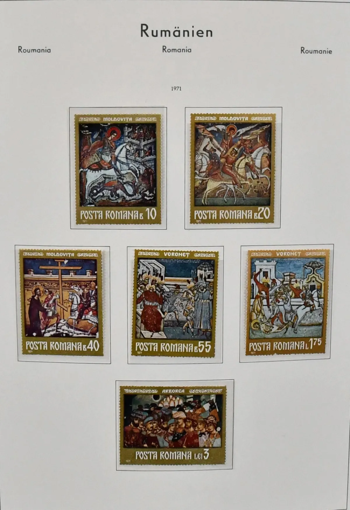 Roumanie, env. 1960-1978, collection presque complète et surtout neuf (séries courantes obl.) en 2 albums préimprimés Leuchtturm, avec tous les blocs de la période, Mi. 3000,-