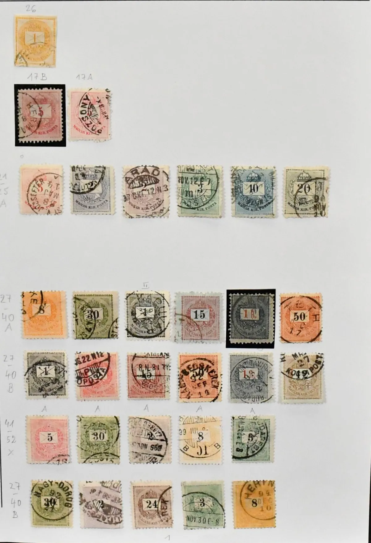 Hungary, 1874-1968, collection in both conditions on self-made album pages, including some early values, complete sets, se-tenant and souvenir sheets, among others Bl. 2 used, Bl. 4 mint, Bl. 40B mint, etc.