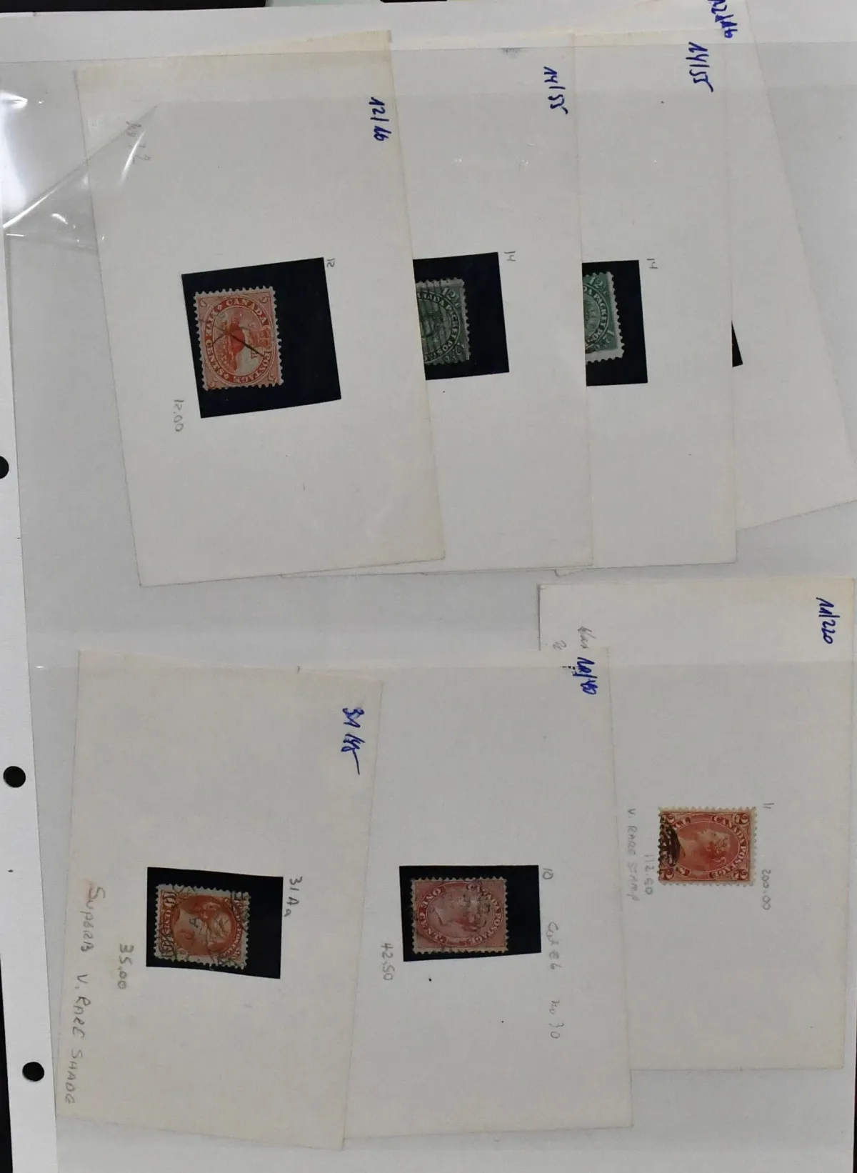 Canada, ca. 1859-1965, and some areas, high-value collection from no. 10-14, these partly multiple, some unused like no. 13C and 14 (already ca. 3000,- Mi. for this issue),…