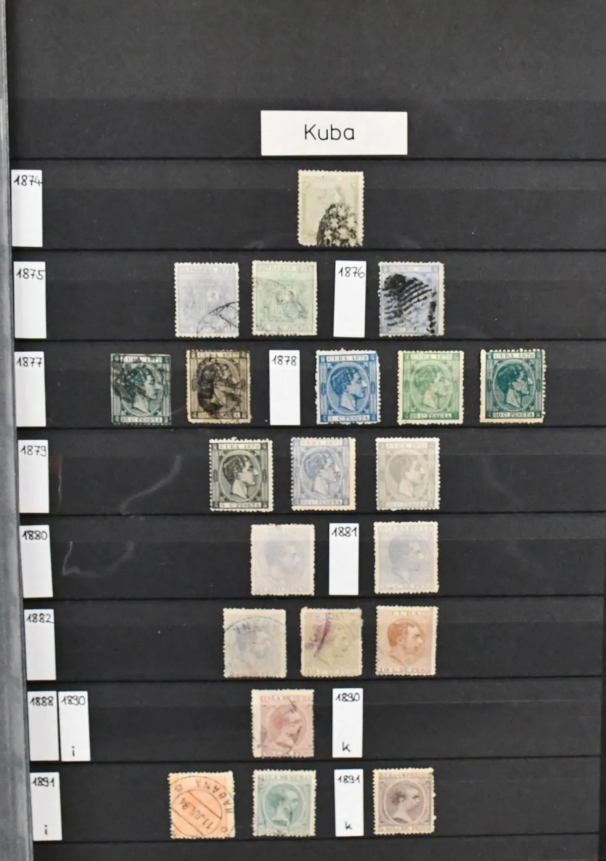Cuba, ca. 1875-2000, mostly used collection in the album, starting with some early issues, small sheets, se-tenant and many souvenir sheets