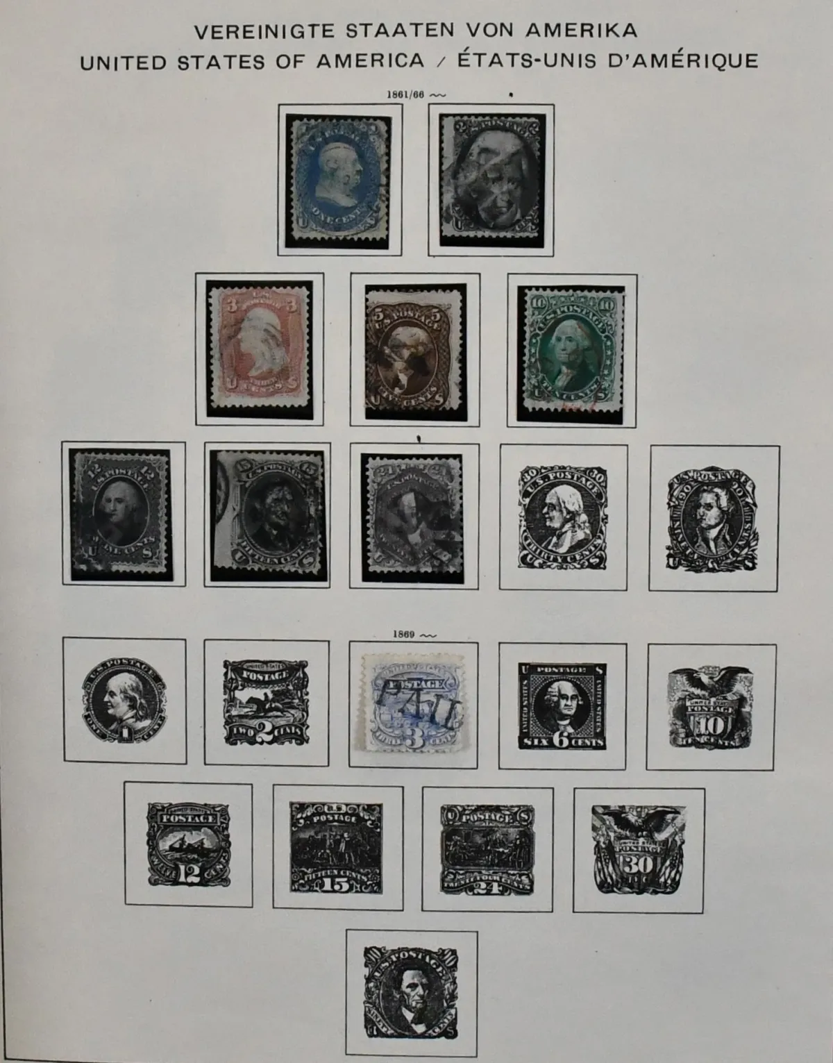 США, 1851/1990, гашеная коллекция от классики, в т.ч. с № 16/23, 61/71, 82/83, 103/13, 117/22, 132/37, 154/58, 249/50 и т.д., в альбоме Schaubek с предпечатными листами. Дополнительно…