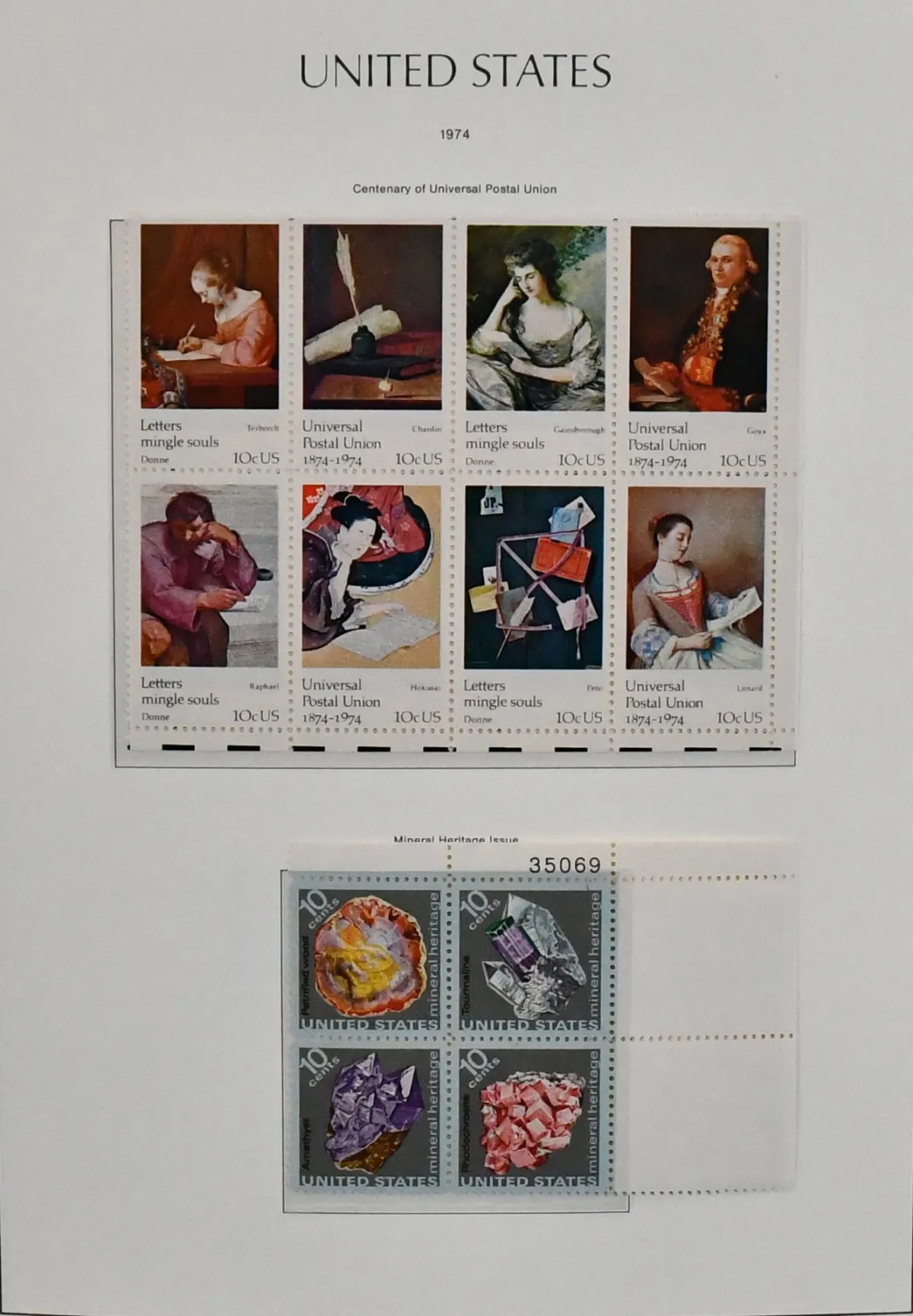 USA, 1971/1981, mint collection on Leuchtturm pre-printed sheets, the included face value is already 130,- US dollars (= 110,- euros)