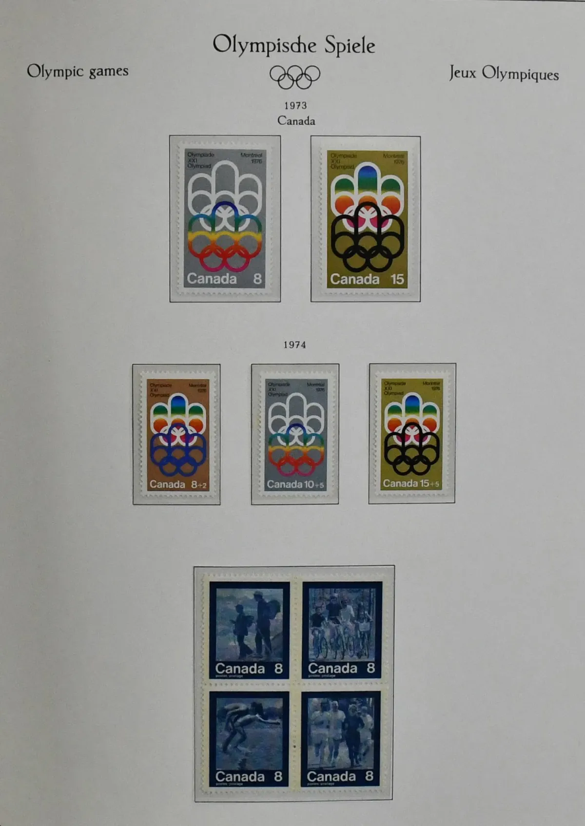 Olympic Games 1976, mint collection only European issues, including imperforate Hungary issues, 37 blocks and miniature sheets etc., in KABE pre-printed album