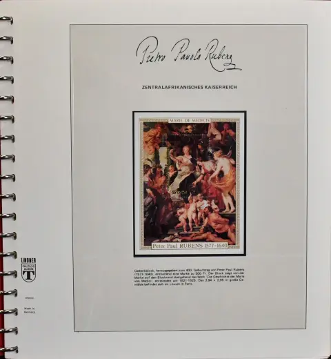 Rubens, two-volume, mostly mint never hinged collection on 102 pages, with many popular motifs, often including small states or overseas issues