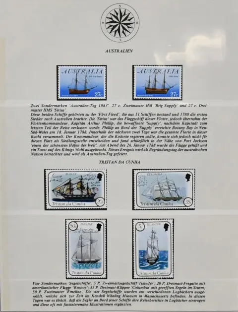 Shipping, mint never hinged subscription collection in binder, with many overseas issues and blocks, e.g. Falkland Islands, Caribbean with St. Lucia, Cape Verde, Asia, etc., all on 43 pages