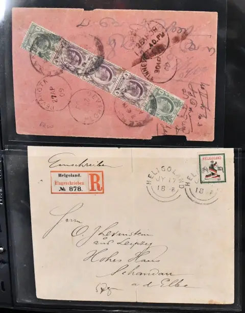 Worldwide, ring binder with 105 exclusively better items from approx. 1727-1946, all intended as single lots, but due to the values (mostly between...