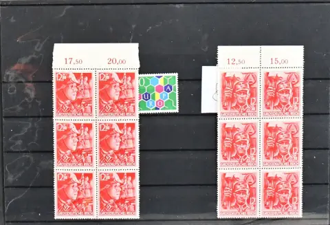 Worldwide, high-quality lot incl. USA No. 45 used, Norway No. 1, Portugal No. 778-79 mint (Mi. 450,-), Austro-Hung. field post No. XII in mint block of four (960,-), Liechtenstein CEPT 1960, Baden No. 5 three luxury pieces, Third Reich Ostropa block with certificate Oechsner "flawless" (1300,-), and No. 909/10 in mint blocks of six (Mi. 480,-)