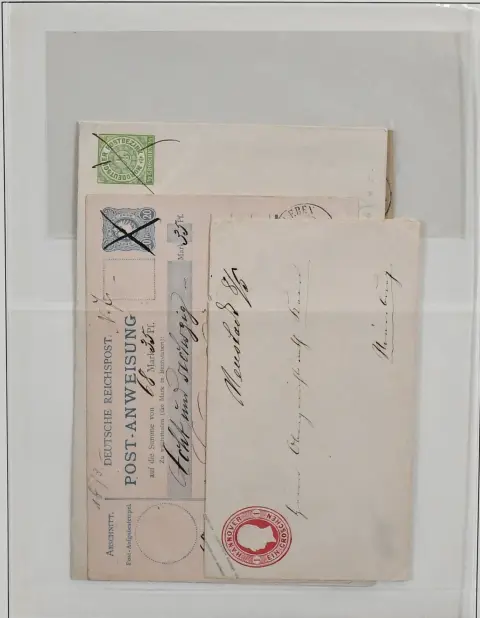 Monde entier, lot de lettres avec particularités, dont Autriche n° 37 non oblitéré sur lettre de Bihacz/Turquie, Honduras n° 8 sur feuille "spécimen", Reich allemand