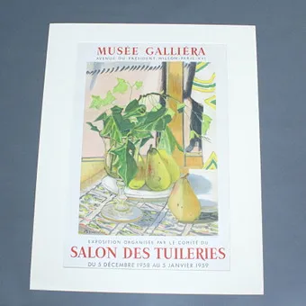 Plakat, Musee Galliera, '' Salon Des Tuileries ''.