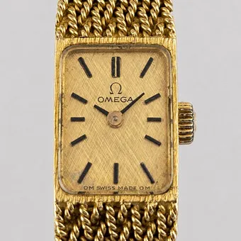 OMEGA DAMESPOLSHORLOGE - Zwitserland, ca. jaren 1970, geelgoud 750.