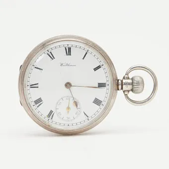 LÉPINE. Kapesní hodinky, American Waltham Watch Co, 925 stříbro, kolem 1913, Francie.