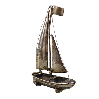 Miniatura plachetnice z stříbra 925.