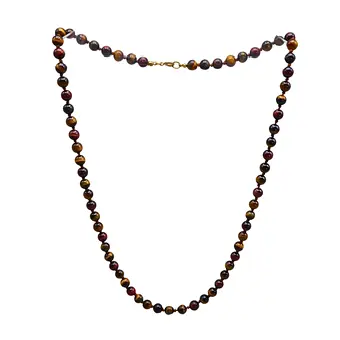 Tijgeroogketting met karabijnsluiting.