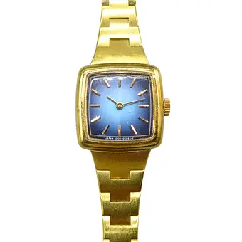 MONTRE FEMME JAPONAISE "CITIZEN" AVEC CADRAN BLEU.