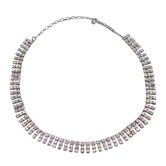 COLLIER CHOKER EN STRASS.
