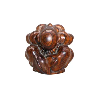 SKULPTUR EINES WEINENDEN MANNES, GESCHNITZTES HOLZ.